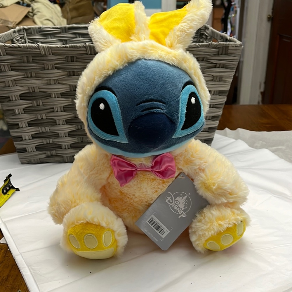 NWT Disney Store 2021 Stitch Easter Bunny Plush